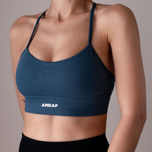 Load image into Gallery viewer, Dark Teal Yoga Sports Bra