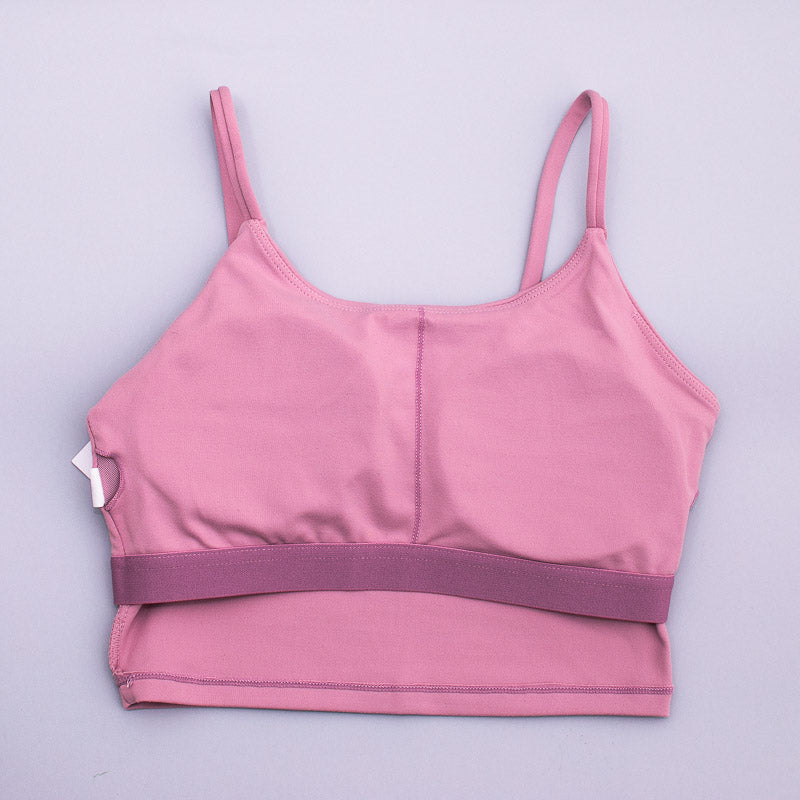 ALO YOGA MOVEMENT Sports Bra Crop Top Lace Up Blush Light Pink Medium  £28.44 - PicClick UK