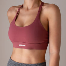 Load image into Gallery viewer, Mauve Adjustable Back Sports Bra
