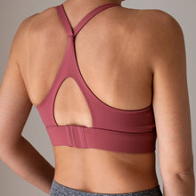 Load image into Gallery viewer, Mauve Adjustable Back Sports Bra
